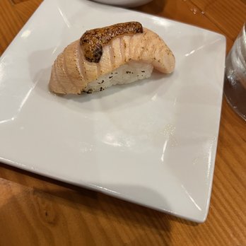 O-Ku - This was the gift one, so I'm not 100% sure, but I think salmon with aioli - Sushi Bars Near Me - Washington Dc, District of Columbia