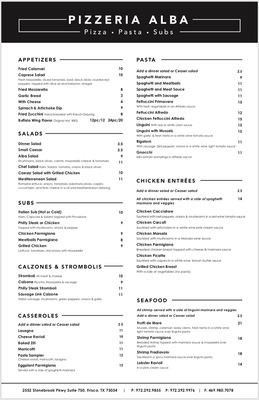 Menu photo 5 Pizzeria Alba Frisco, TX Menu photo 5 Pizzeria Alba Frisco, TX