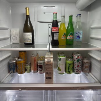 Drift Palm Springs - Refrigerator full of items to purchase - if you want them removed, they charge you! No Space for your items - Hotels Near Me - Palm Springs, California Drift Palm Springs - Refrigerator full of items to purchase - if you want them removed, they charge you! No Space for your items - Hotels Near Me - Palm Springs, California