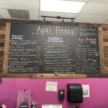 Acai Frenzy - Menu - Acai Bowls Near Me - Kannapolis, North Carolina