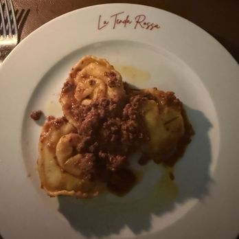 La Tenda Rossa - Tortelli with beef ragu - Food Court Near Me - Florence, FI La Tenda Rossa - Tortelli with beef ragu - Food Court Near Me - Florence, FI