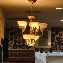 Capitol Pancake House - Chandelier at the entrance