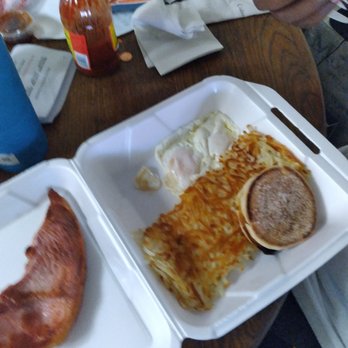 Zeke's Eatin' Place - Half ham breakfast. Hashbrowns, 2 eggs and English muffins. - Breakfast & Brunch Near Me - Ontario, California Zeke's Eatin' Place - Half ham breakfast. Hashbrowns, 2 eggs and English muffins. - Breakfast & Brunch Near Me - Ontario, California
