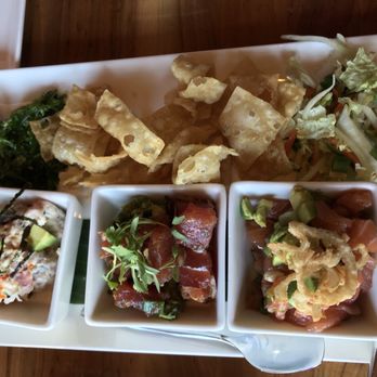 Pacific Catch - Poke trio: California, guacapoke, cured salmon - Seafood Near Me - San Mateo, California Pacific Catch - Poke trio: California, guacapoke, cured salmon - Seafood Near Me - San Mateo, California
