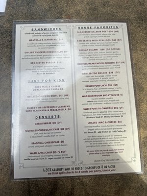 Menu photo 3 Onyx Bistro Camarillo, CA