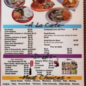 Gloria's Burritos - Menu as of 4/5/19 - Mexican Near Me - San Jose, California Gloria's Burritos - Menu as of 4/5/19 - Mexican Near Me - San Jose, California