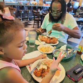 Metro Diner - Granddaughter me chicken and waffles eggs - American Near Me - Tampa, Florida Metro Diner - Granddaughter me chicken and waffles eggs - American Near Me - Tampa, Florida