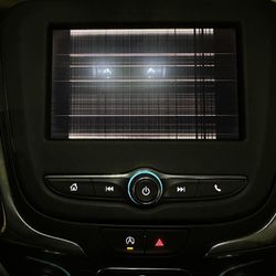 Bricktown Autobath & Shine - Damaged screen from water.