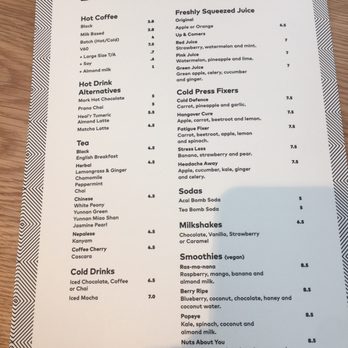 Au79 - Drinks menu - 22/04/17 - Cafes Near Me - Abbotsford, VIC