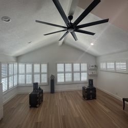 California Shade - Wood shutters installed in a beautiful Mission Viejo home