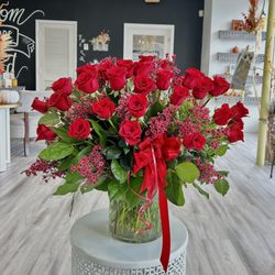 Marie's Florals - 4 Dozen red roses
