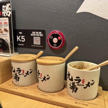 Kyuramen - Condiment bar - Ramen Near Me - Tigard, Oregon Kyuramen - Condiment bar - Ramen Near Me - Tigard, Oregon