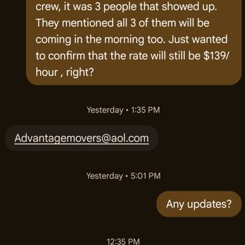 Advantage Moving - Conversation with the owner - Movers Near Me - Plainville, Connecticut