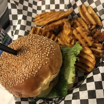 Stanton's City Bites - Classic burger with waffle fries - Burgers Near Me - Houston, Texas
