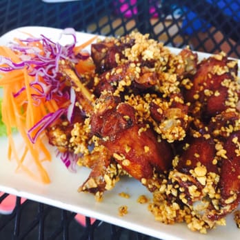 Pestle Rock - Ka kap kratiem prick thai (frog legs) - Thai Near Me - Seattle, Washington Pestle Rock - Ka kap kratiem prick thai (frog legs) - Thai Near Me - Seattle, Washington
