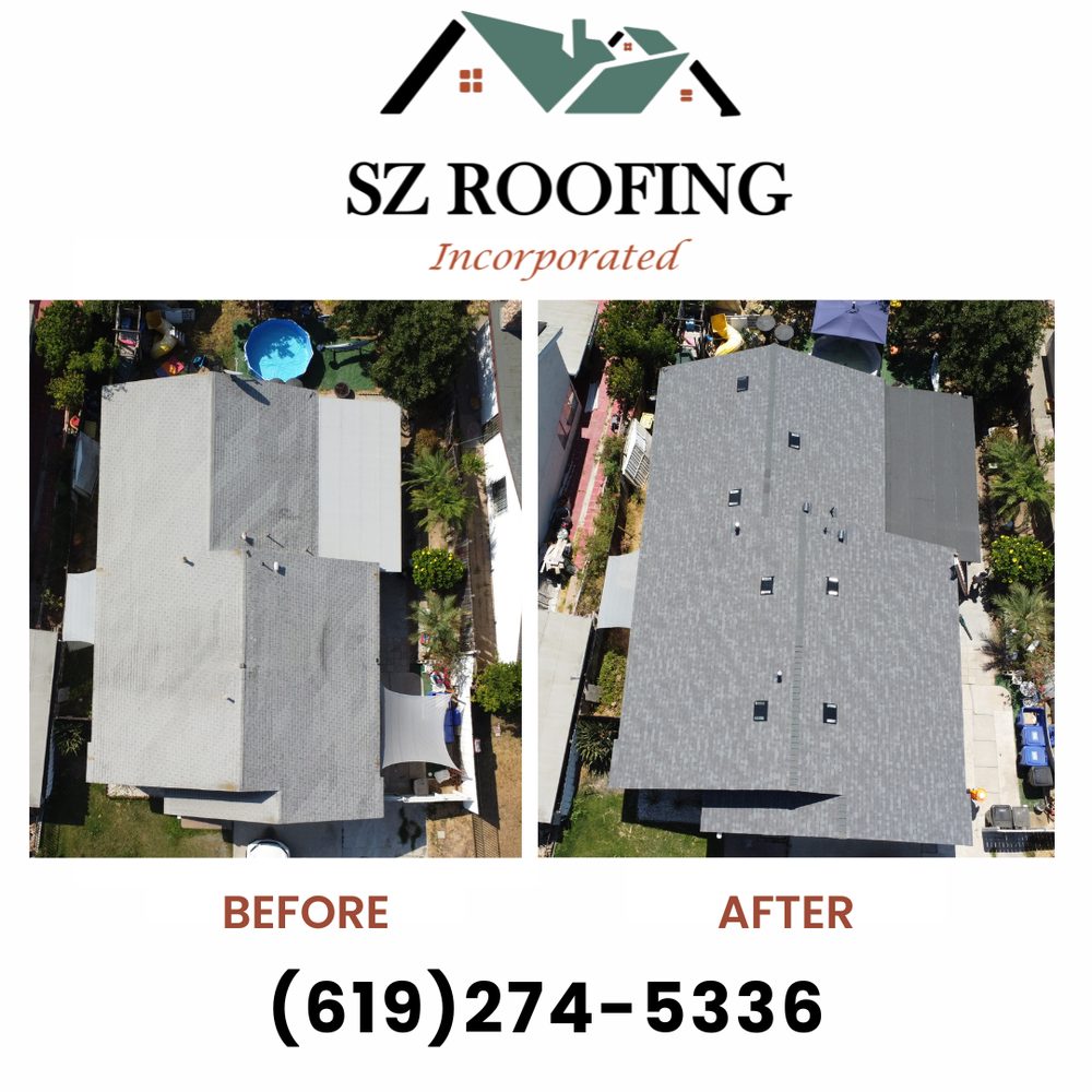 Slide of SZ Roofing