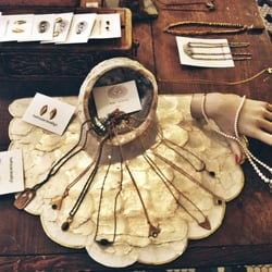 Treehouse Brooklyn - Always an assortment of necklaces to bejewel yourself in.