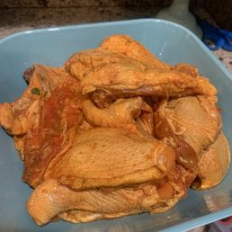 I got prepared half chicken