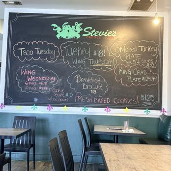 Stevie's Creole Cafe - Wall menu - Cajun/Creole Near Me - Los Angeles, California