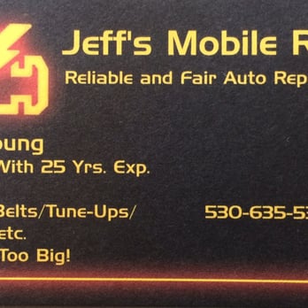 Jeff's Mobile Auto Repair - Business card - Auto Repair Near Me Jeff's Mobile Auto Repair - Business card - Auto Repair Near Me