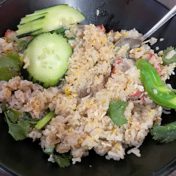 Soi 30th - Roasted Pork Fried Rice-rice is moist and well seasoned and veggies cooked perfectly as well - Thai Near Me - San Diego, California Soi 30th - Roasted Pork Fried Rice-rice is moist and well seasoned and veggies cooked perfectly as well - Thai Near Me - San Diego, California
