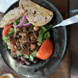 Chop salad with steak Chop salad with steak