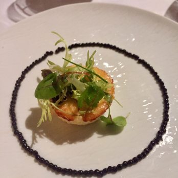 Acquerello - amuse-bouche #2: parmesan budino with truffle perlage - Italian Near Me - San Francisco, California