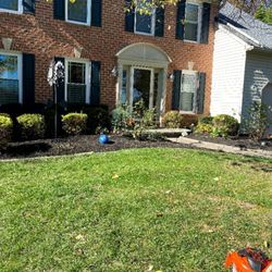 Hudson Landscaping - Fall pruning and leaf removal job