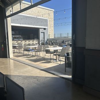 Topgolf - Outdoor bar and seating - New American Near Me - Fort Worth, Texas