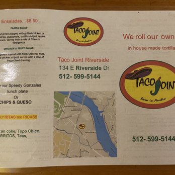Taco Joint - Menu 1 - Mexican Near Me - Austin, Texas Taco Joint - Menu 1 - Mexican Near Me - Austin, Texas