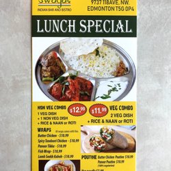 Swagat India Bar and Bistro - Lunch specials - menu