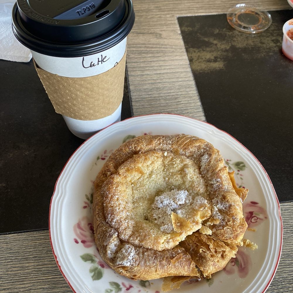 Ahimsa Coffee - Almond Danish and Latte - Coffee & Tea Near Me - Limon, Colorado