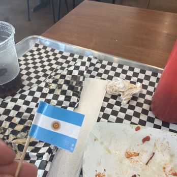 World Burgers - The aftermath of my Argentine burger. It was so good I forgot to stop to take a picture! Nooooo! Words don't do it justice. - Fast Food Near Me - Whittier, California World Burgers - The aftermath of my Argentine burger. It was so good I forgot to stop to take a picture! Nooooo! Words don't do it justice. - Fast Food Near Me - Whittier, California