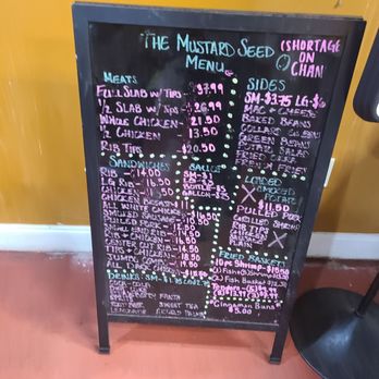 The Mustard Seed - Menu - Southern Near Me - Fairburn, Georgia