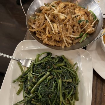 Nyonya - 1. Chow Kueh Teow 1. Kang Kung Belacan - Malaysian Near Me - New York, New York Nyonya - 1. Chow Kueh Teow 1. Kang Kung Belacan - Malaysian Near Me - New York, New York