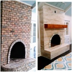 Excellent Maintenance Home Maintenance & Remodel - Fireplace Refresh! From contractor grade to Custom Design - wow what a difference!