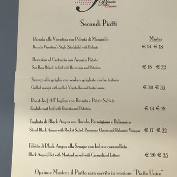 Da Biasio - Menu - Italian Near Me - Vicenza, Virgin Islands
