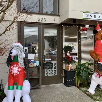 Shampooch Dog Salon - Front of business with great Christmas decorations. - Pet Groomers Near Me - Sausalito, California