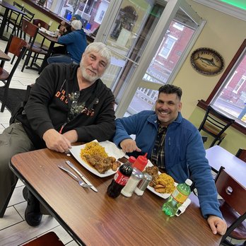 Rice and Beans Diner - Me and Al having a good meal together as friends should. - Spanish Near Me - Harrisburg, Pennsylvania