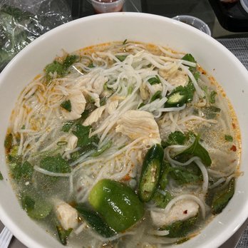 Mona’s Super Noodle - Chicken pho with chicken broth and extra basil. Delicious and fresh! - Noodles Near Me - Baltimore, Maryland