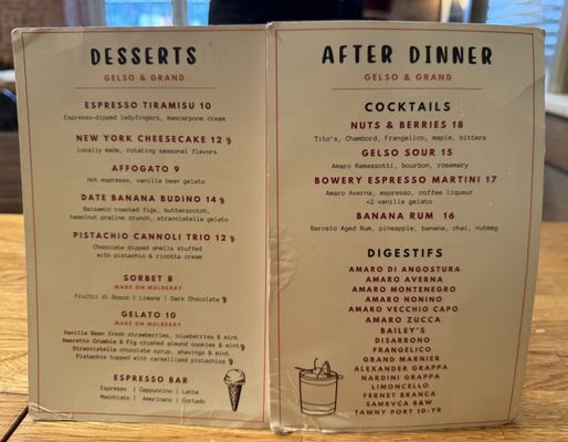 Menu photo 6 Gelso & Grand New York, NY