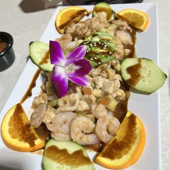 Mi Rey Mariscos Y Micheladas - The ceviche and shrimp plate. - Seafood Near Me - Fort Worth, Texas Mi Rey Mariscos Y Micheladas - The ceviche and shrimp plate. - Seafood Near Me - Fort Worth, Texas