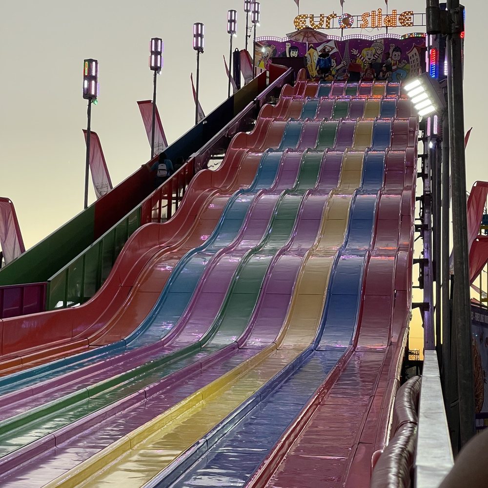 Arizona State Fair - One of the massive slides they had - Amusement Parks Near Me - Phoenix, Arizona Arizona State Fair - One of the massive slides they had - Amusement Parks Near Me - Phoenix, Arizona