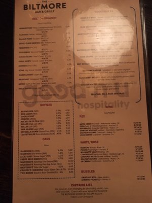 Menu photo 2 The Biltmore Bar & Grille Newton, MA