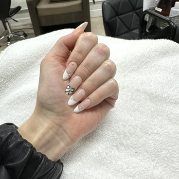Coco Luxe Nails - bow coquette nails - Eyelash Service Near Me - Santa Monica, California