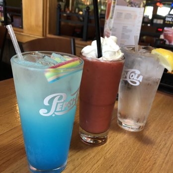 Applebee's Grill + Bar - Tantalizingly cold rainbow blue raspberry lemonade, strawberry daiquiri with whipped cream and icy cold water. Yum!!! - American Near Me - Pittsfield, Massachusetts Applebee's Grill + Bar - Tantalizingly cold rainbow blue raspberry lemonade, strawberry daiquiri with whipped cream and icy cold water. Yum!!! - American Near Me - Pittsfield, Massachusetts