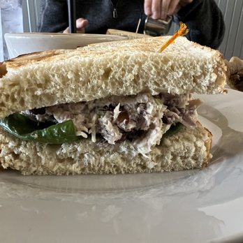Hugs Cafe - Front view of cranberry pecan chicken salad sandwich - Salad Near Me - McKinney, Texas