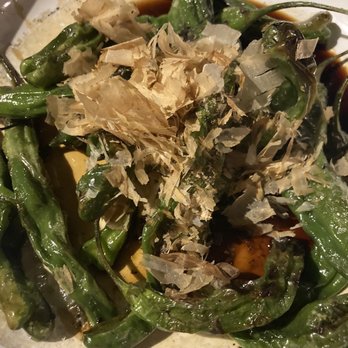 The Cutlery - Shiso Peppers with Bonito Flakes and a yuzu ponzu sauce - Steakhouses Near Me - Honolulu, Hawaii