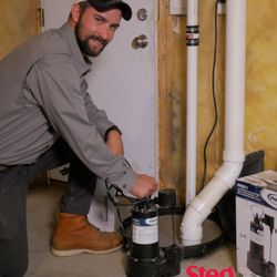 Steg Plumbing - Sump pump and battery backup installed and serviced by Steg Plumbing