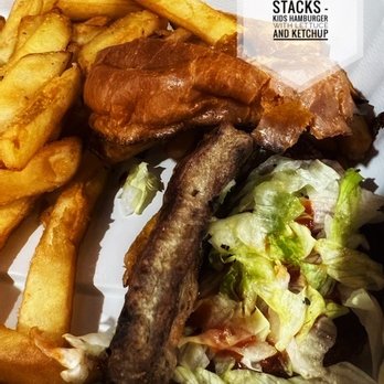 epiQ Food Hall - Stacks hamburger. Hard pass. Frozen, thin patty and flavor was off-putting. - Food Court Near Me - Woodbridge, Virginia